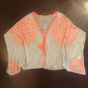 Free People Seven Points Poncho NWOT